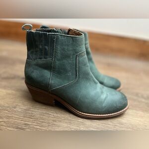 Sofft Teal Leather Ankle Ardmore Booties